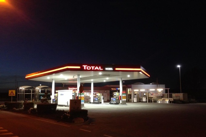 Ledverlichting voor Tankstation Ben Nobel