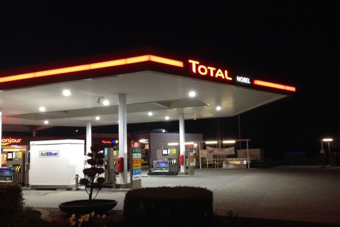 Ledverlichting voor Tankstation Ben Nobel