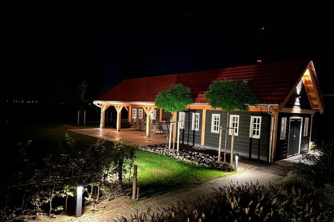 Complete installatie voor tuinhuis